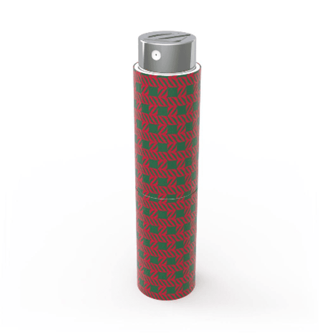 👜 Étui à parfum de poche (Monogram Rope - Rouge et vert)